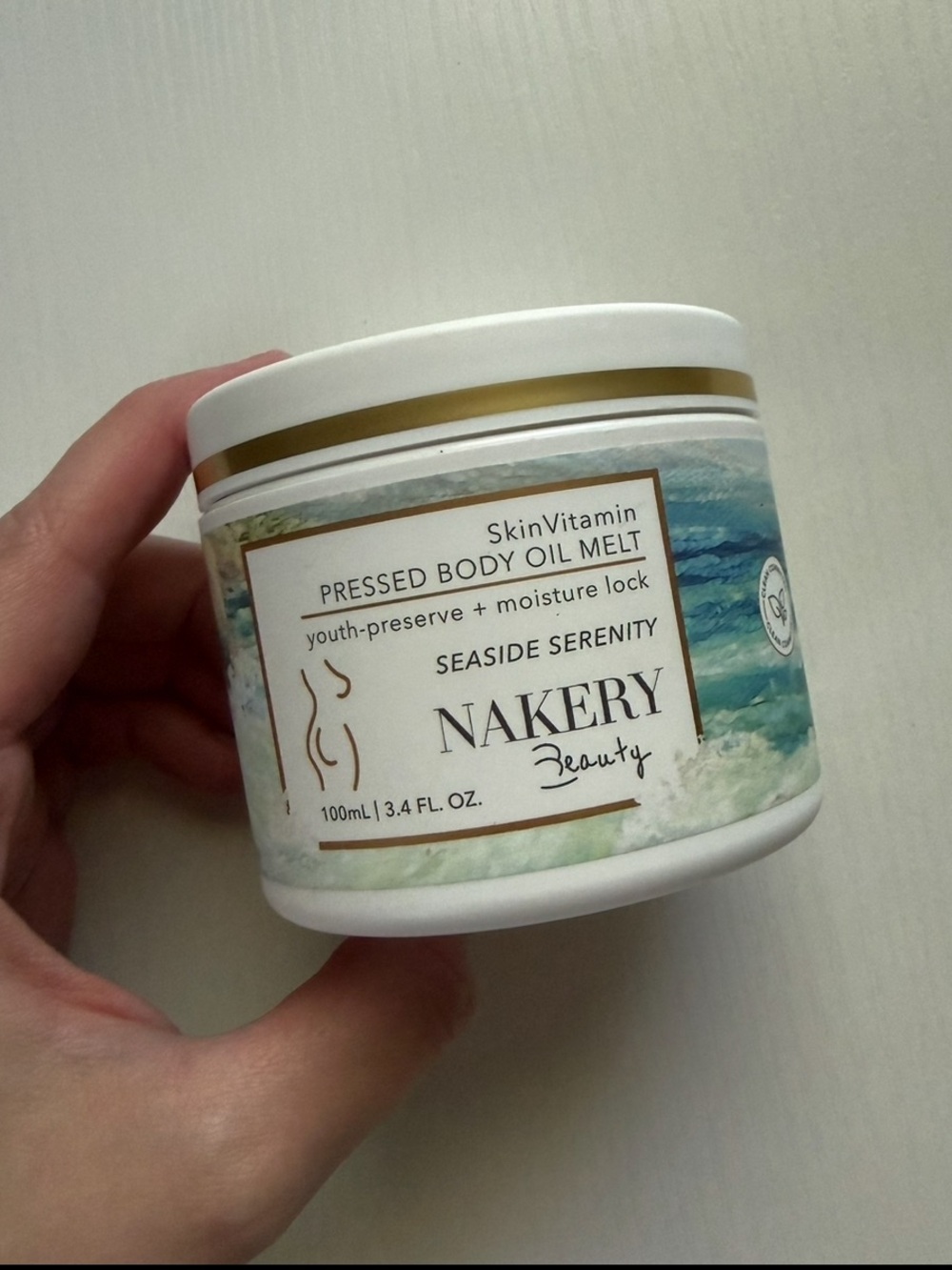 Nakery Beauty Seaside Serenity Pressed Body Oil Melt